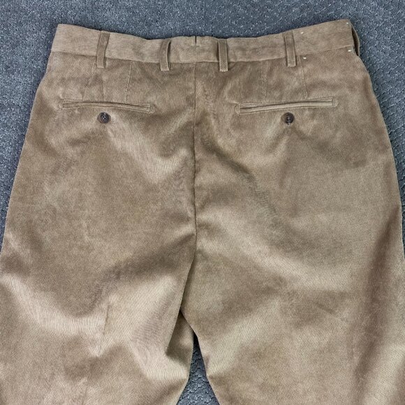 Peter Millar Nanoluxe Corduroy Pants Men's 34 x 31 Tan Brown Golf Chino B91 - Picture 5 of 13